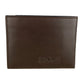 La Martina Elegant Dark Brown Leather Wallet for Men