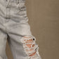 Don The Fuller Gray Cotton Jeans & Pant
