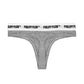 Philipp Plein Chic Gray Logo-Banded Women's Thongs - 2 Pack