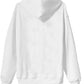 Comme Des Fuckdown Elevated Casual White Hooded Sweatshirt