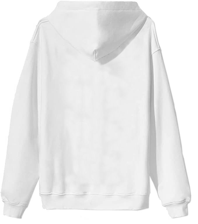 Comme Des Fuckdown Elevated Casual White Hooded Sweatshirt