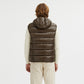 Centogrammi Reversible Hooded Duck Feather Vest