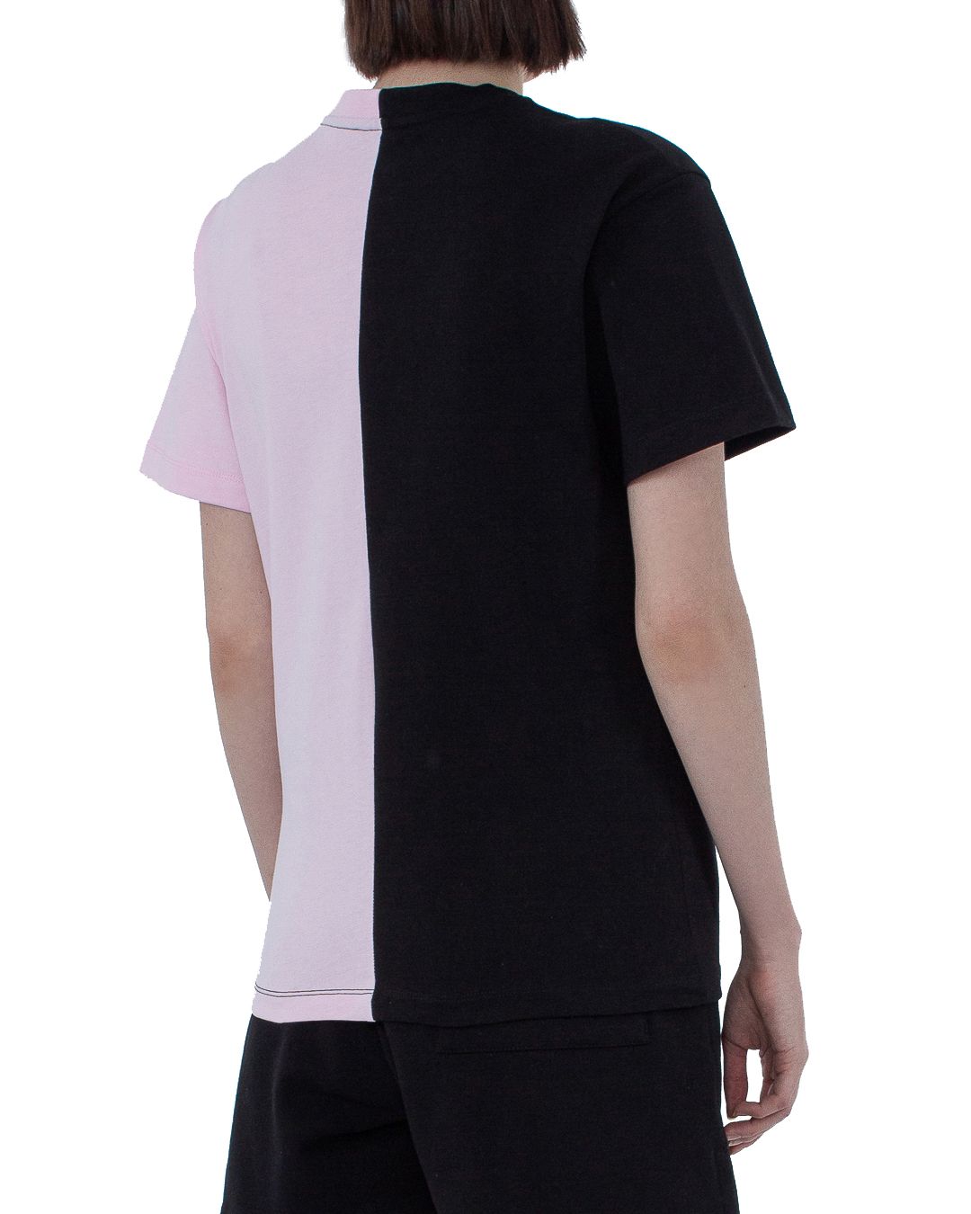 Comme Des Fuckdown Chic Two-Tone Cotton Tee for Stylish Women