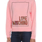 Love Moschino Chic Graphic Cotton T-Shirt Dress in Pink