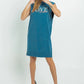 Imperfect Casual Blue Maxi Hooded Camisole Dress