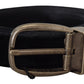 Dolce & Gabbana Elegant Black Leather Belt