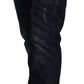 GF Ferre Chic Mid-Waist Skinny Jeans in Dark Blue Wash