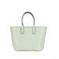 Michael Kors Jodie Small Jacquard Logo Recycled Polyester Tote Handbag Atom Green