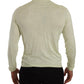 Domenico Tagliente Elegant Silk V-Neck Pullover Sweater