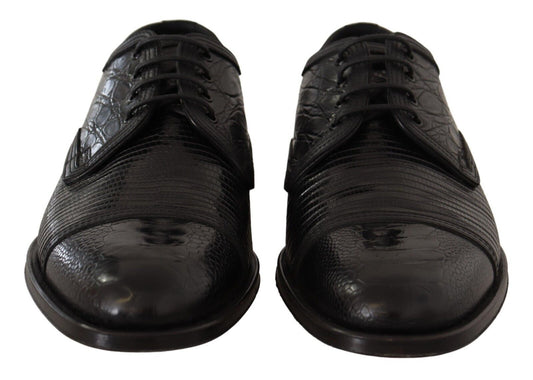 Dolce & Gabbana Exotic Leather Formal Lace-Up Shoes