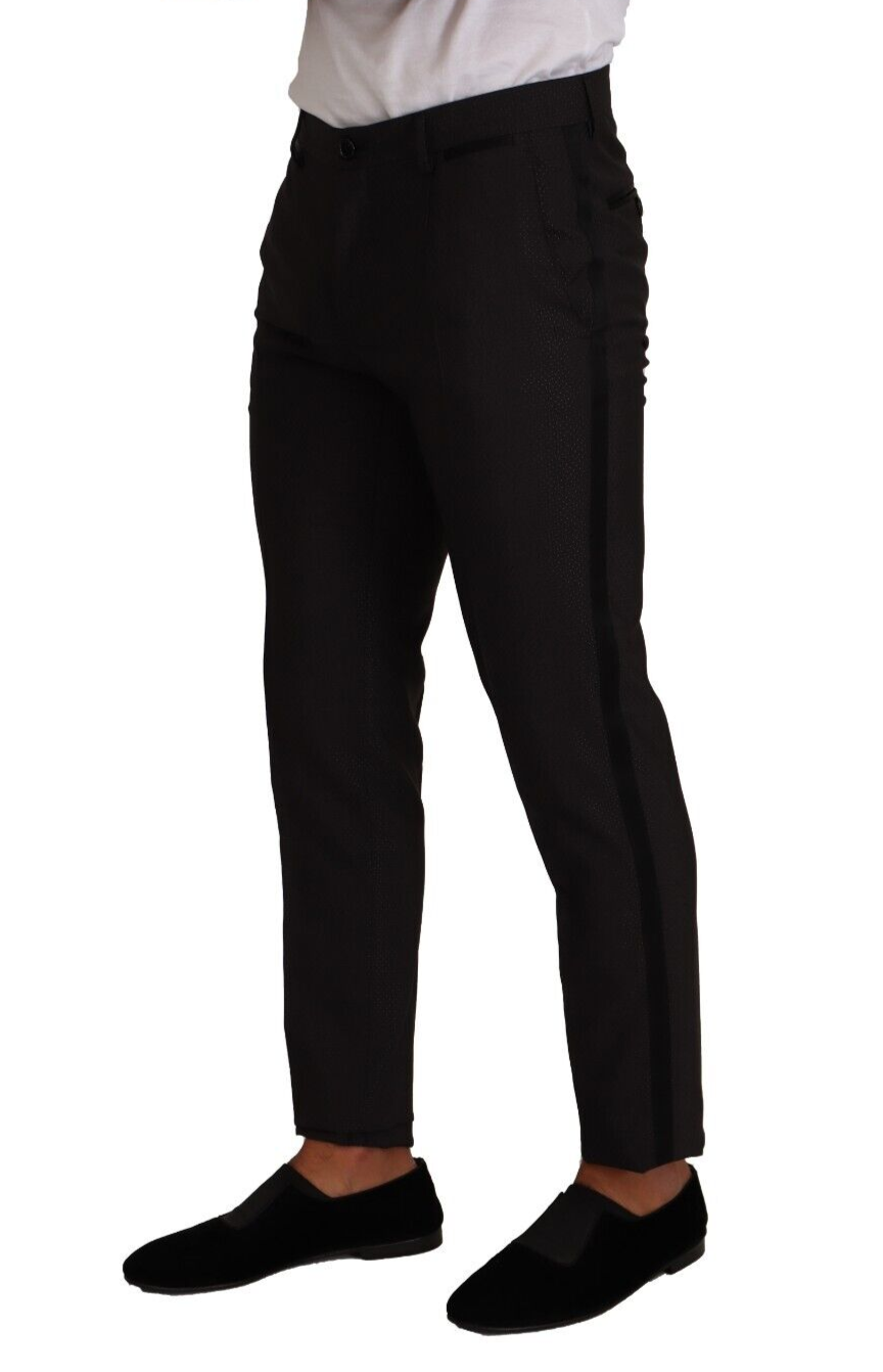 Dolce & Gabbana Elegant Skinny Tuxedo Trousers