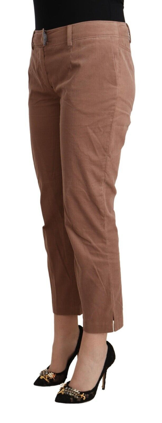 Costume National Chic Tapered Cropped Mid Waist Pants