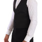 Dolce & Gabbana Elegant Gray Silk Dress Vest