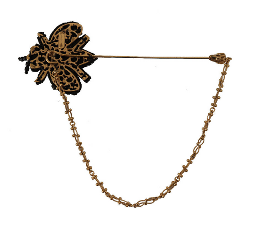 Dolce & Gabbana Embellished Gold Bee Lapel Pin