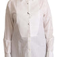 Dolce & Gabbana Elegant White Cotton Collared Top
