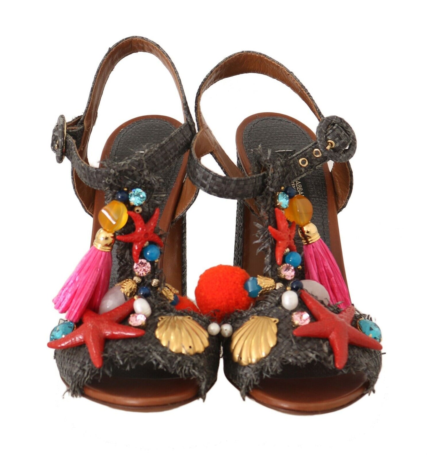 Dolce & Gabbana Elegant Marina T-Strap Heels Sandals