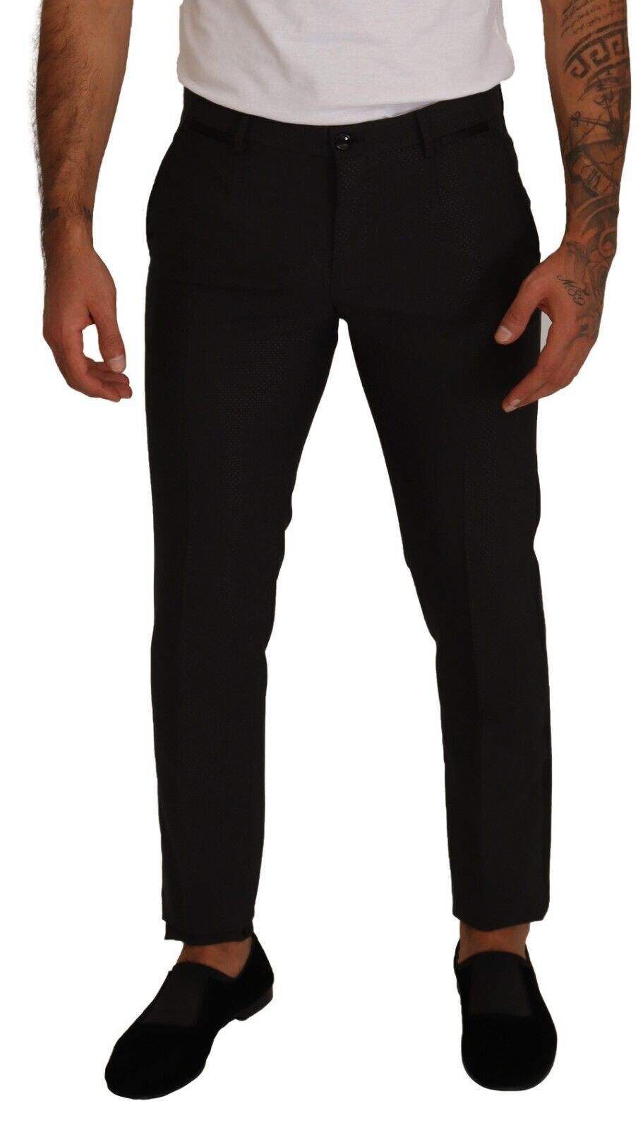 Dolce & Gabbana Elegant Skinny Tuxedo Trousers