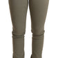 Ermanno Scervino Chic Green Low Waist Skinny Jeans