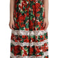 Dolce & Gabbana Multicolor Floral Maxi Dress