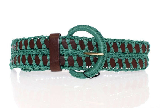 Dolce & Gabbana Enchanting Corset-Style Woven Raffia Belt