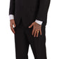 Domenico Tagliente Elegant Dark Grey Two-Piece Suit