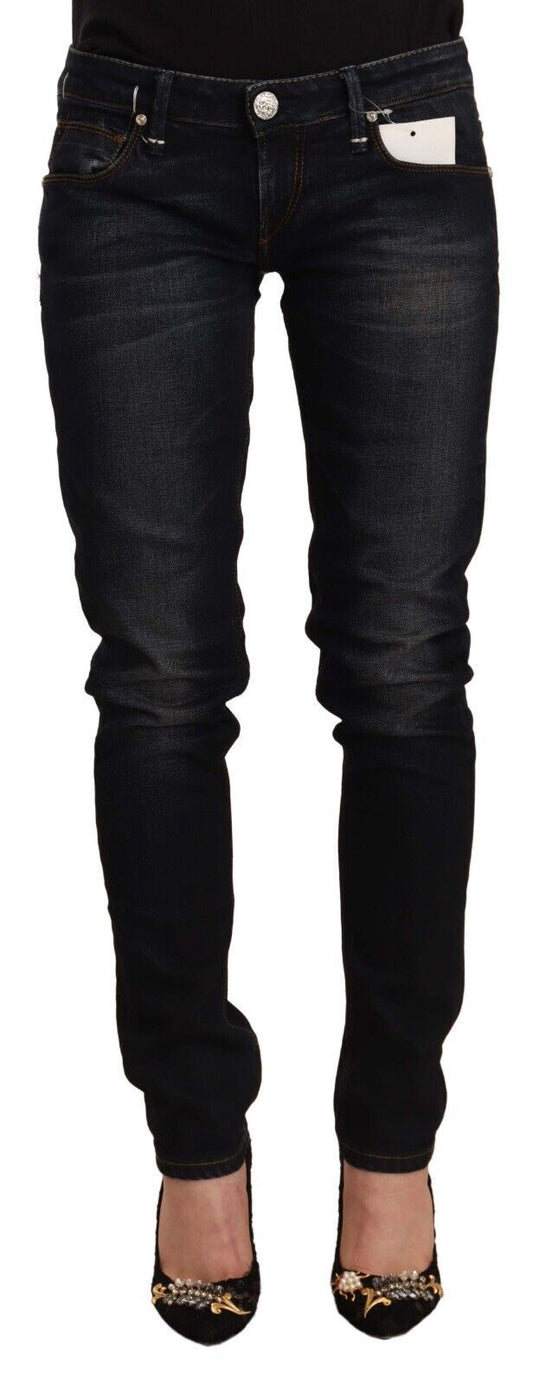 Acht Chic Black Washed Skinny Jeans for Her