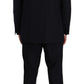 Domenico Tagliente Elegant Black Two-Piece Suit Ensemble