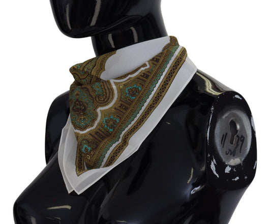 Dolce & Gabbana Elegant Multicolor Silk Men's Square Scarf