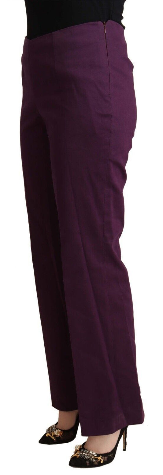 BENCIVENGA Elegant Violet High Waist Tapered Pants