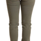 Ermanno Scervino Chic Green Low Waist Skinny Jeans