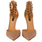 Dolce & Gabbana Beige Ankle Chain Strap High Heels Pumps Shoes