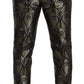 Dolce & Gabbana Elegant Slim Fit Metallic Dress Trousers
