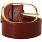 Dolce & Gabbana Elegant Gold Buckle Leather Belt