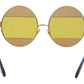 Dolce & Gabbana Crystal Embellished Oval Sunglasses