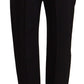 Dolce & Gabbana Black Mid Waist Skinny Trouser Wool Pants