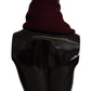 Dolce & Gabbana Dark Red Cashmere Logo Wrap Shawl Knitted Scarf