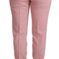 Dolce & Gabbana Pink Women Trouser Virgin Wool Stretch Pants