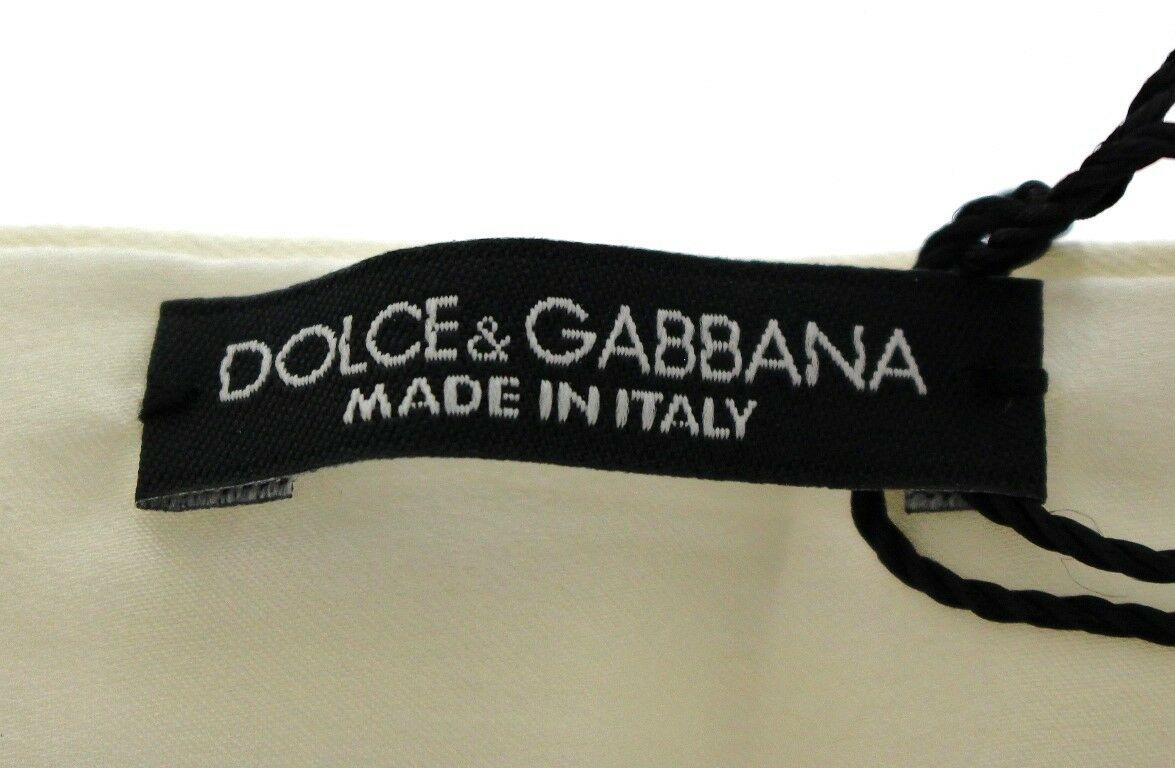 Dolce & Gabbana White Waist Silk Cummerbund Belt