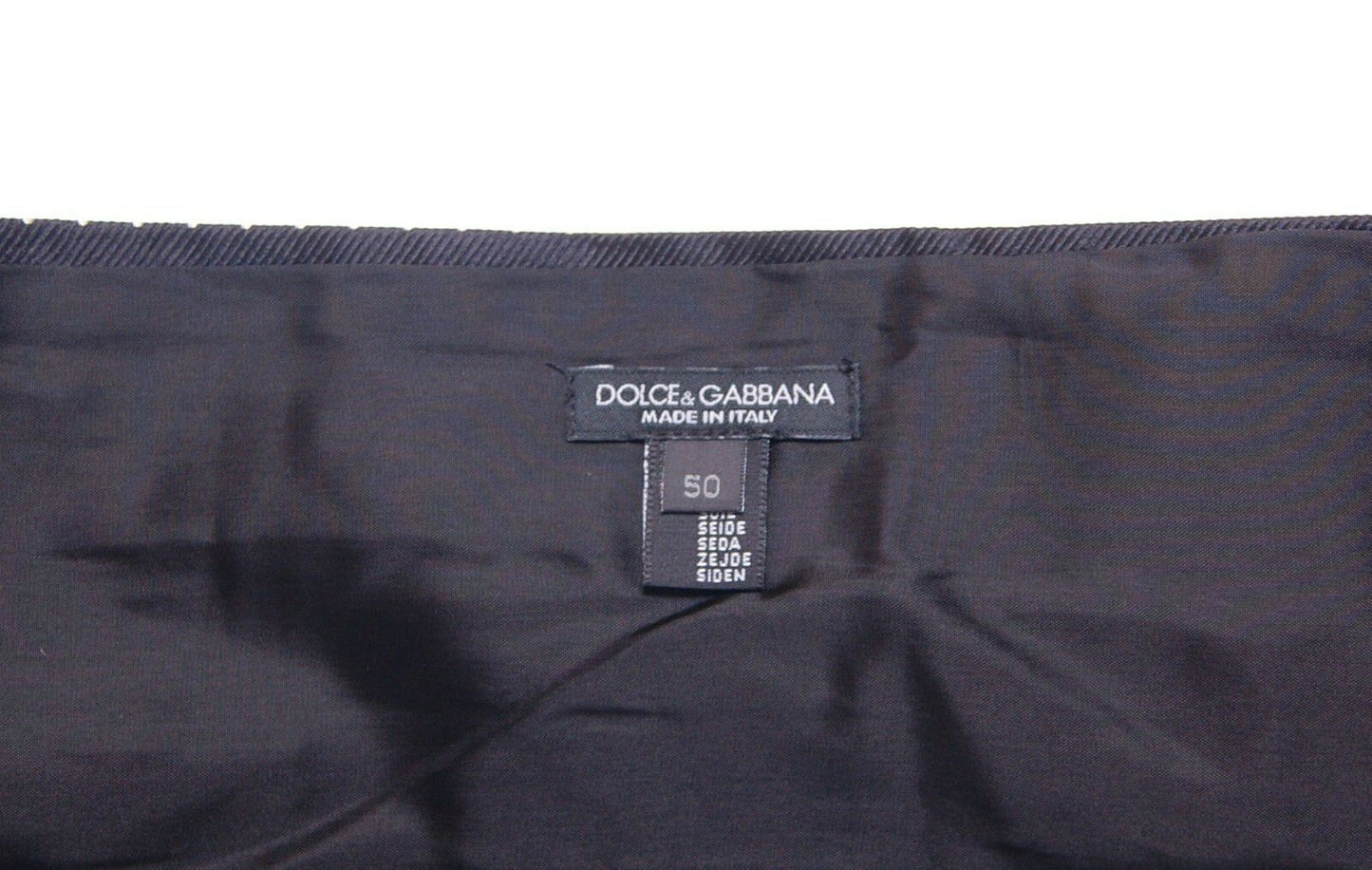 Dolce & Gabbana Black Waist Smoking Tuxedo Cummerbund Belt