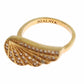 Nialaya Womens Clear CZ Gold 925 Silver Authentic Ring
