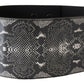 Ermanno Scervino Classic Snakeskin Motif Leather Belt