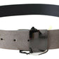 Costume National Classic Brown Leather Adjustable Belt