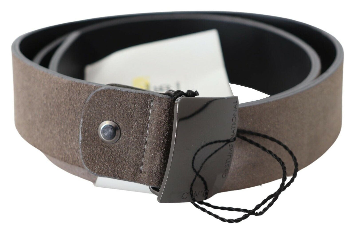 Costume National Classic Brown Leather Adjustable Belt