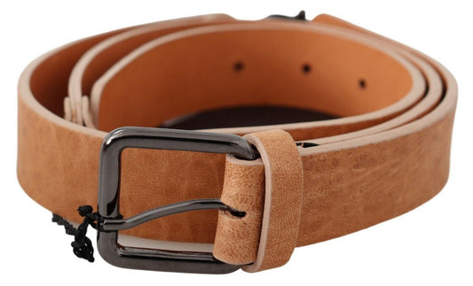 Costume National Chic Light Brown Leather Fashion Belt