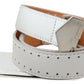 GF Ferre Elegant White Leather Fashion Belt