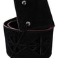 Costume National Black Leather Wide Waist Studded Women Belt