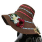 Dolce & Gabbana Elegant Floppy Floral Wide Brim Hat