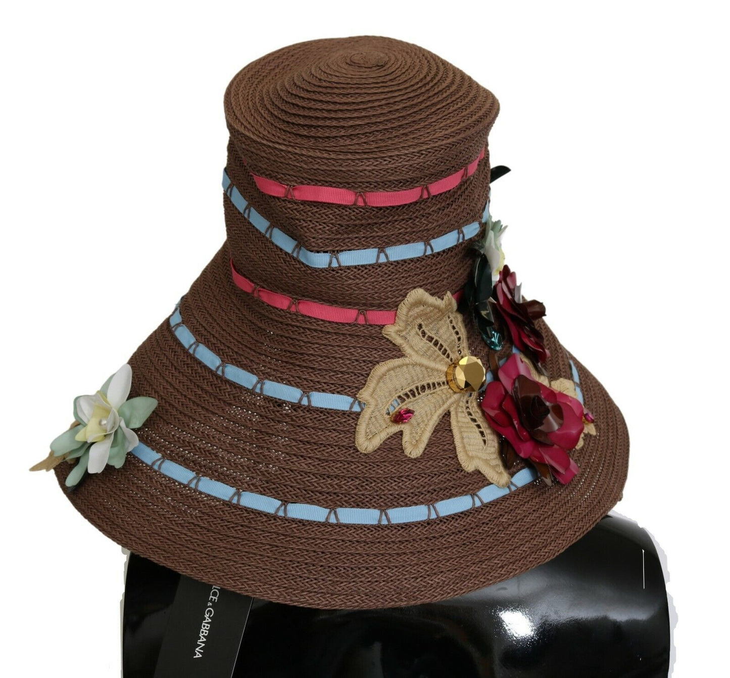 Dolce & Gabbana Elegant Floppy Floral Wide Brim Hat
