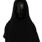 Dolce & Gabbana Black Wool Whole Head Hooded Scarf Hat