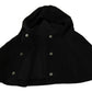 Dolce & Gabbana Black Wool Whole Head Hooded Scarf Hat